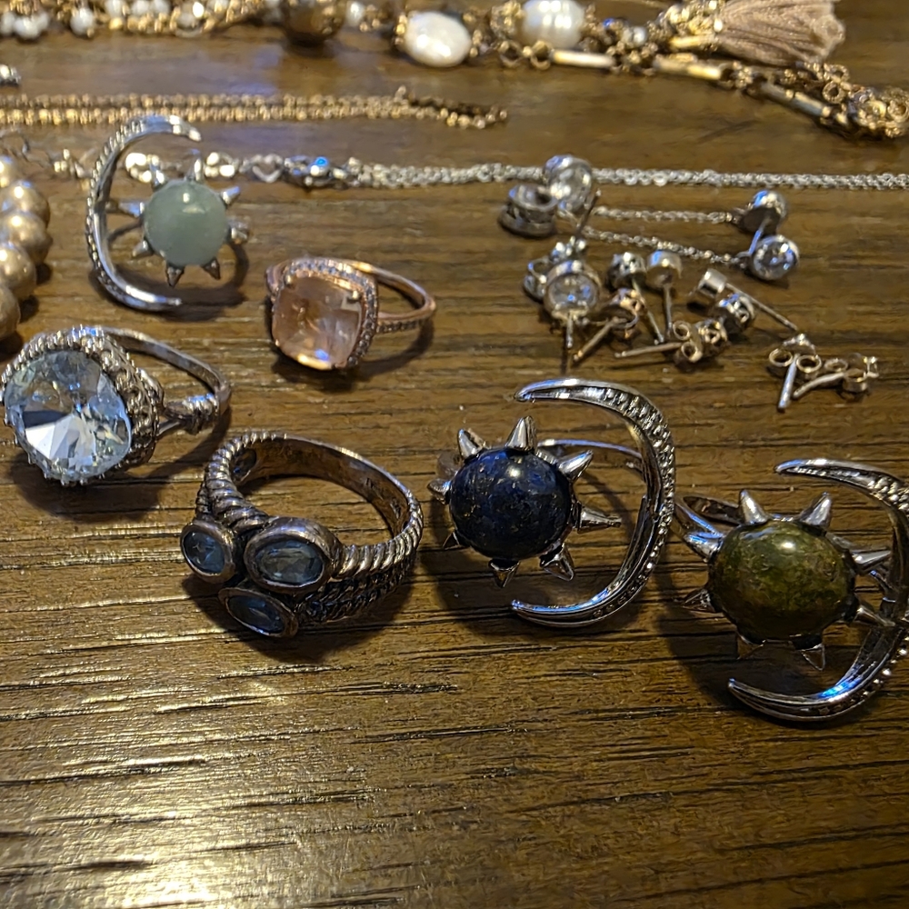 Boho Chic Jewelry Lot | Pearls, Crystals, Gemstones & Statement Pieces